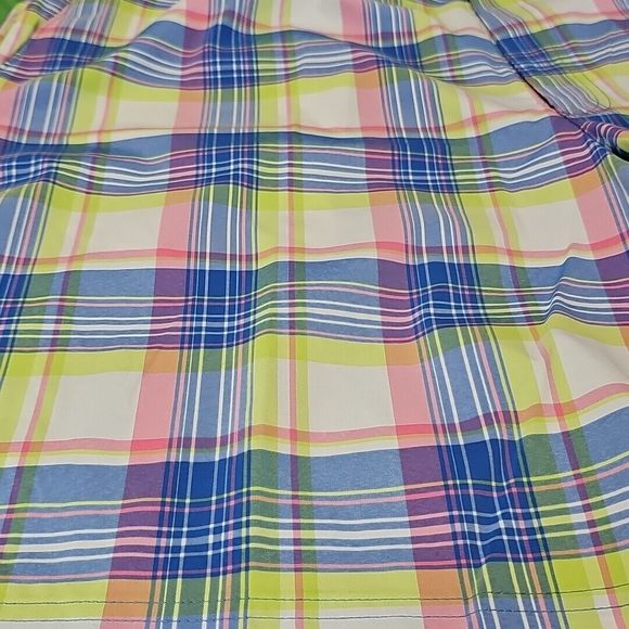 Jack Nicklaus Men's Golf Shorts Plaid Pink & Blue Pockets Classic Size 42 - Picture 3 of 4